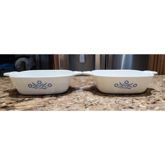 Corning Ware Cornflower Blue Small Petite Mini Casserole Dish P-41-B (Set of 2) - Picture 3 of 8